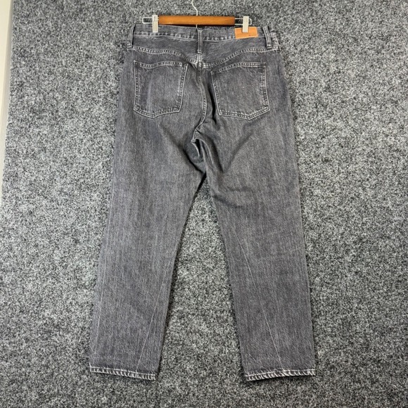 Madewell The Perfect Vintage Jean Women's Black Wash Distressed Straight Leg 31 - Picture 2 of 8